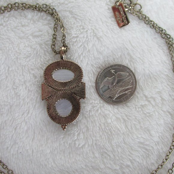 AEO Two Necklaces Faux Moonstone Pendant Necklace and Faux Pearl Choker - Picture 8 of 8